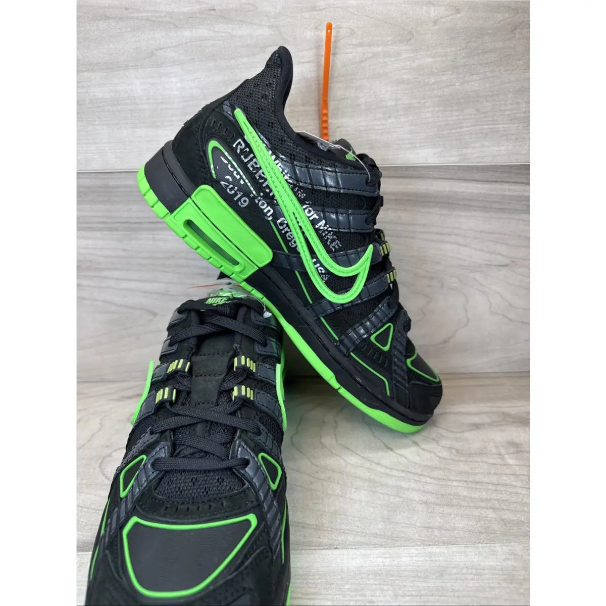 Nike shoes - x Off-White - CU6015-001 - Black, Manufacturer: Black/White/Green Strike (UPC: 0194495232715) 4