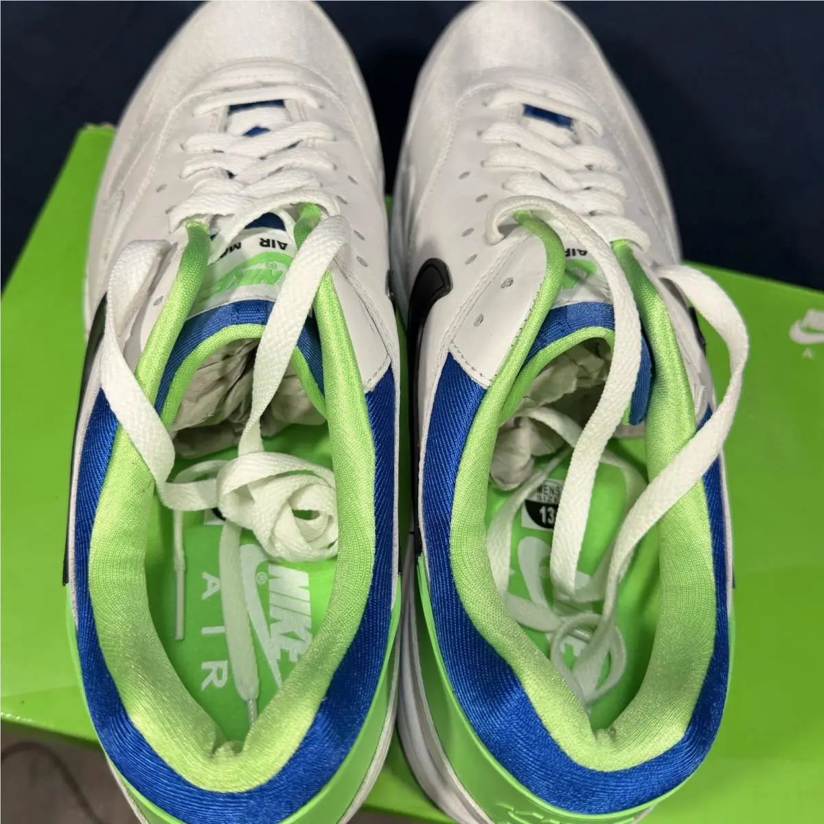Nike shoes - Nike Air Max 1 - Air Max - AR3863-100 - White, Manufacturer: White/Black/Royal Blue 1