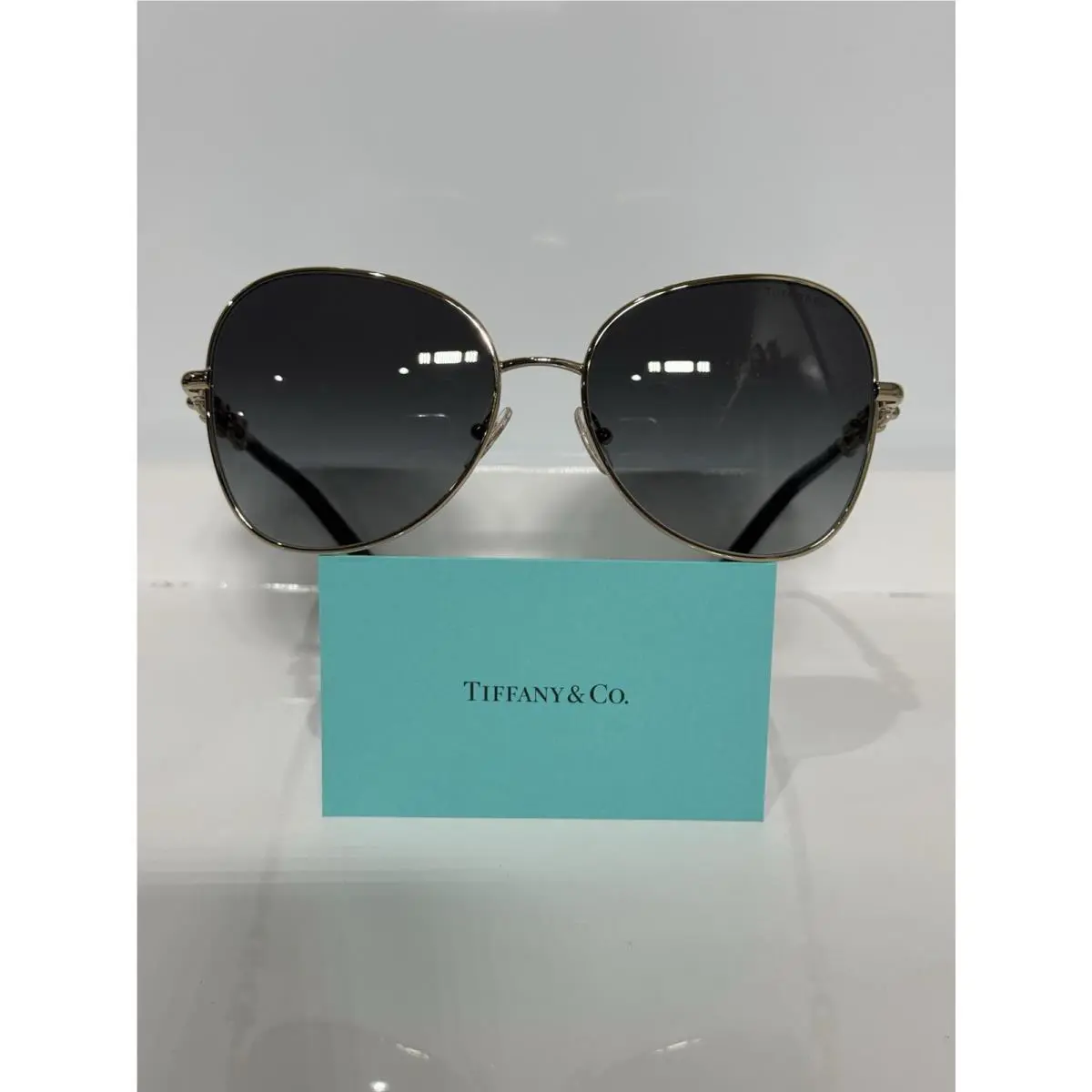 Tiffany Co. TF3086 6166/3C Pale Gold Metal Woman’s Sunglasses