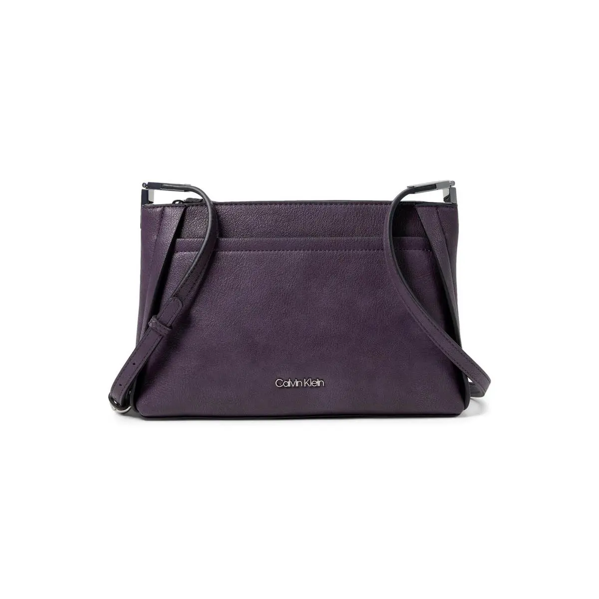 Calvin Klein Womens` Charlie Casual Crossbody Bag Plum