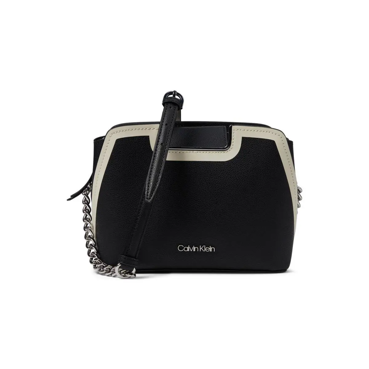 Calvin Klein Womens` Finley Crossbody Bag Black/white