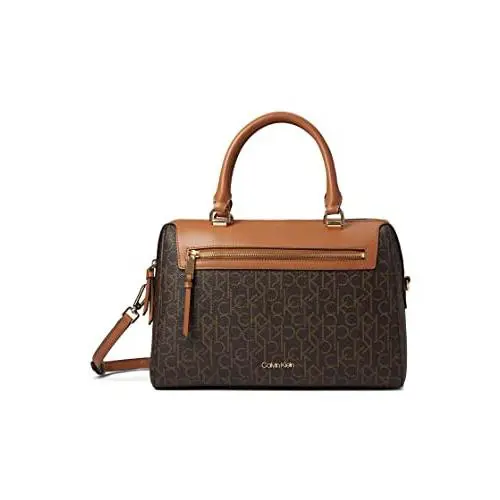 Calvin Klein Womens` Opal Satchel - Brown/khaki/caramel