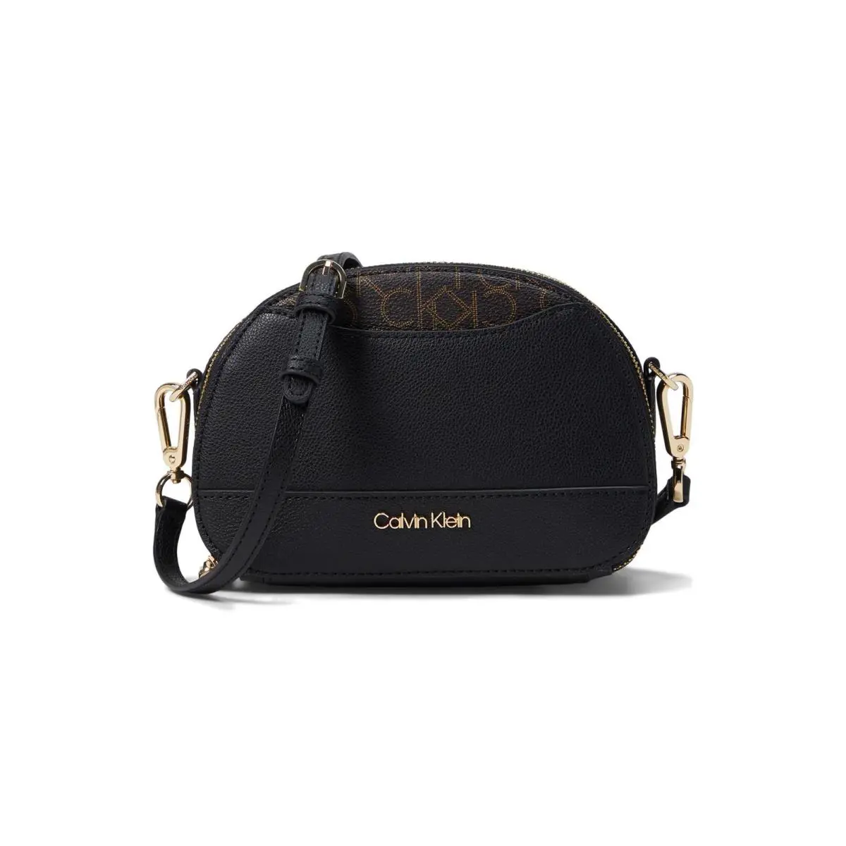 Calvin Klein Womens` Ashley Crossbody Bag Black/brown/khaki