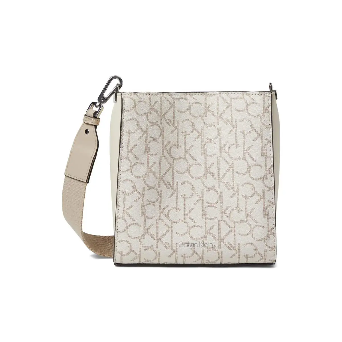 Calvin Klein Womens` Maddi Crossbody Bag Vanilla/khaki/mushroom/white
