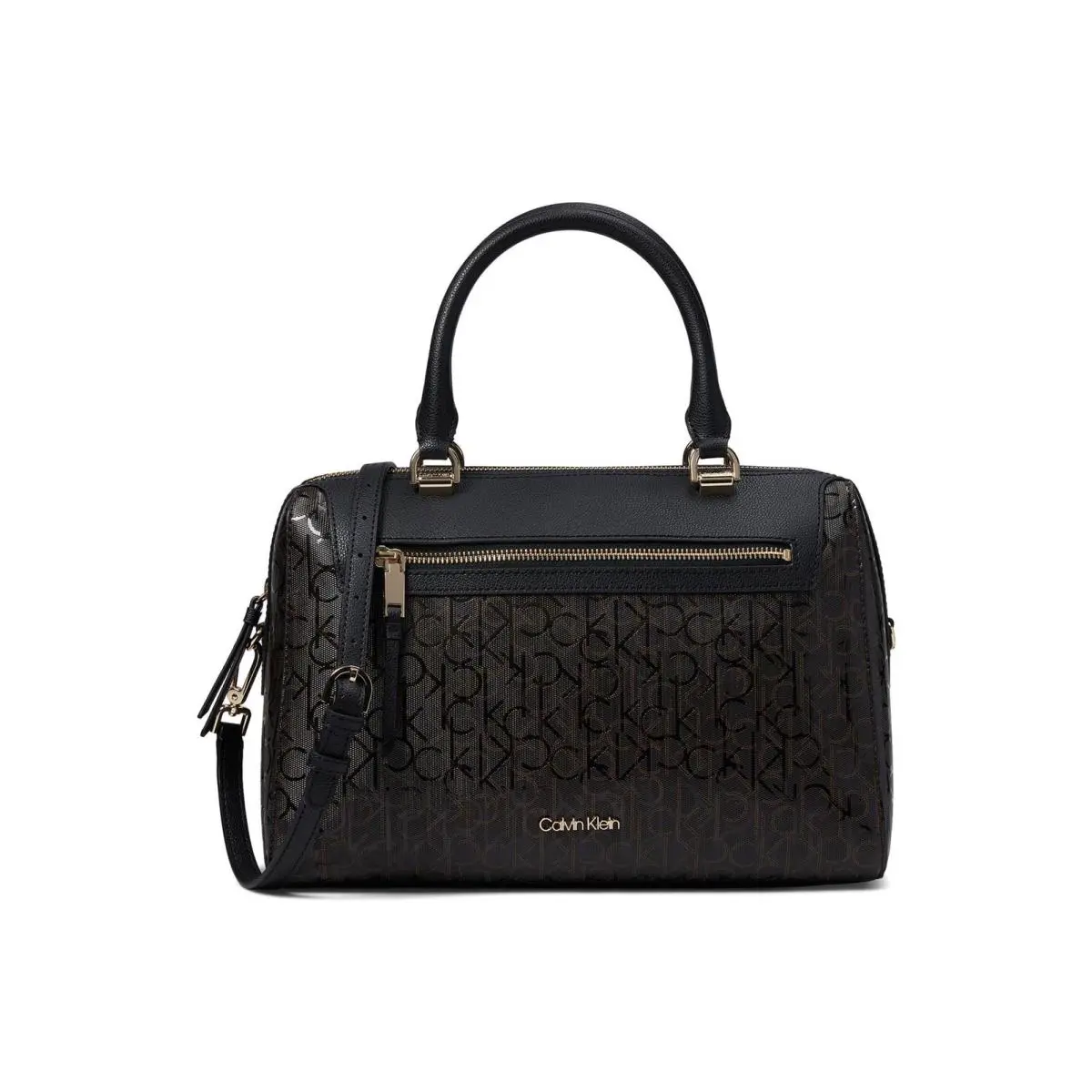 Calvin Klein Womens` Opal Satchel Brown/khaki/black