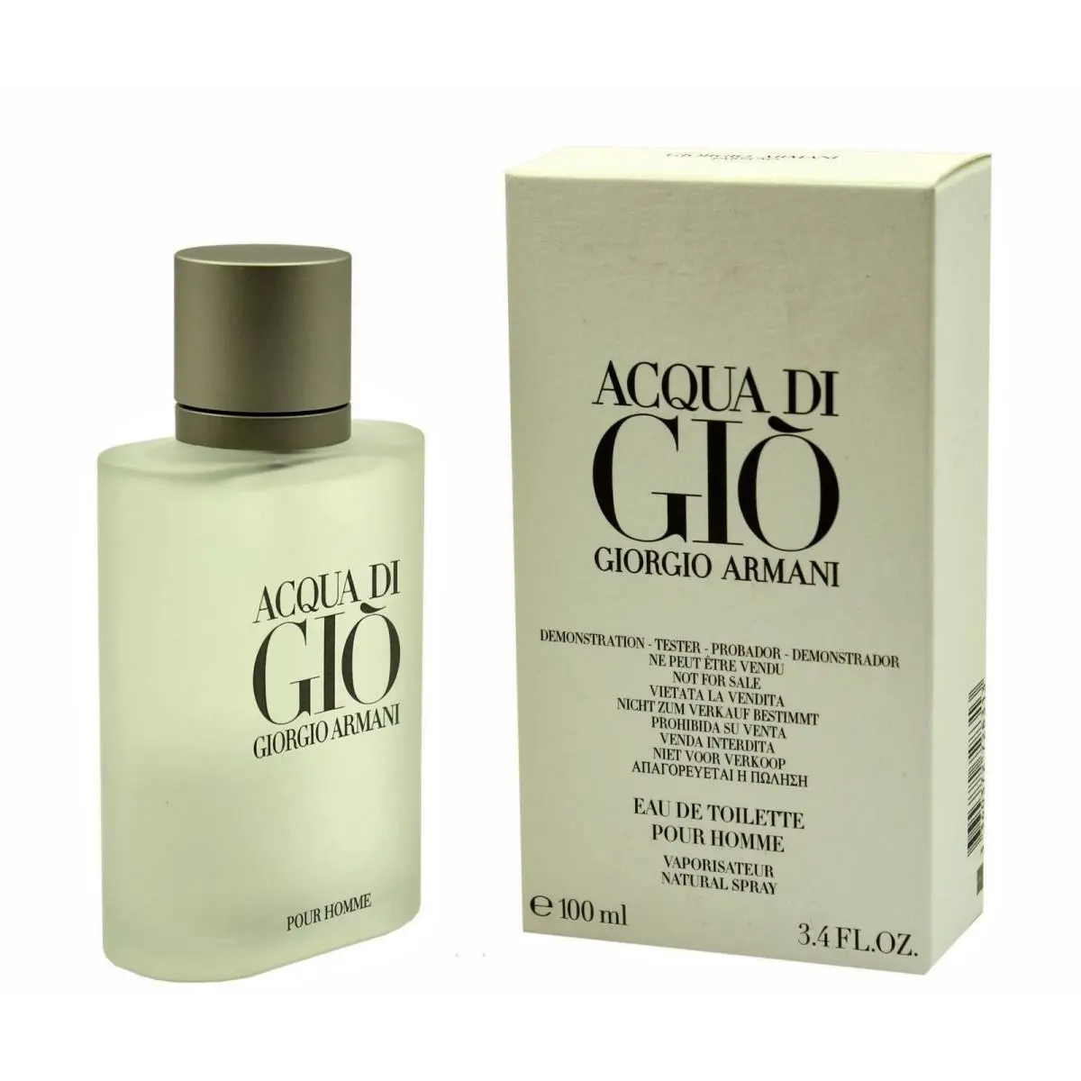 Giorgio Armani Acqua Di Gio Eau De Toilette Pour Homme 3.4 oz Spray Tester