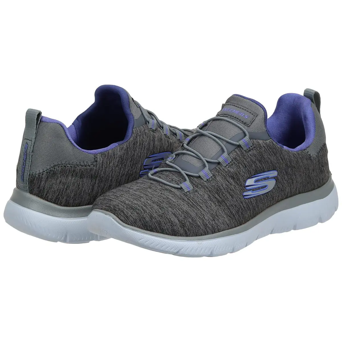 Skechers shoes - 149200 - 12983-960-8 US - charcoal purple 5