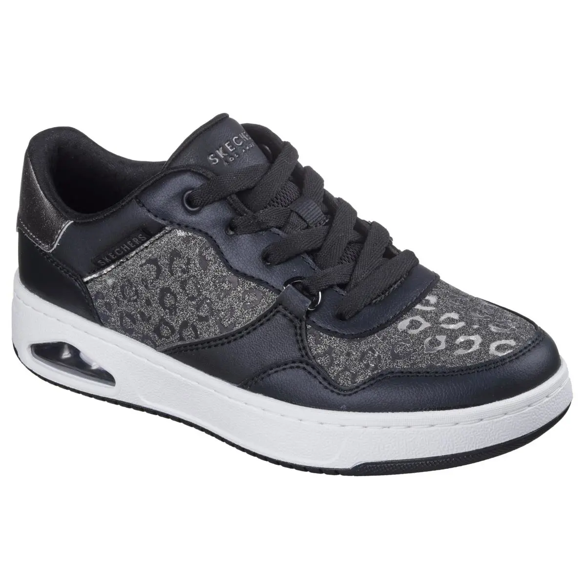 Skechers shoes - 177814 bkpw - bkpw - 177814_BKPW - white slvr 3