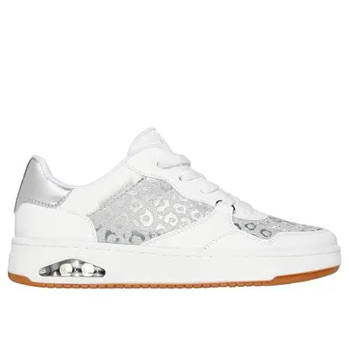Skechers shoes - 177814 bkpw - bkpw - 177814_BKPW - white slvr 2