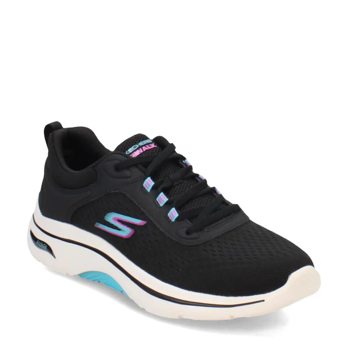 Skechers Women`s Go Walk Arch Fit 2.0 Balin Sneaker Navy/lavender 8.5 - black multi