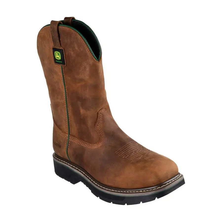 Men`s Skechers x John Deere Wtrpf Rowood Wild Crest Work Boot 256025 /cdb Brown - Brown