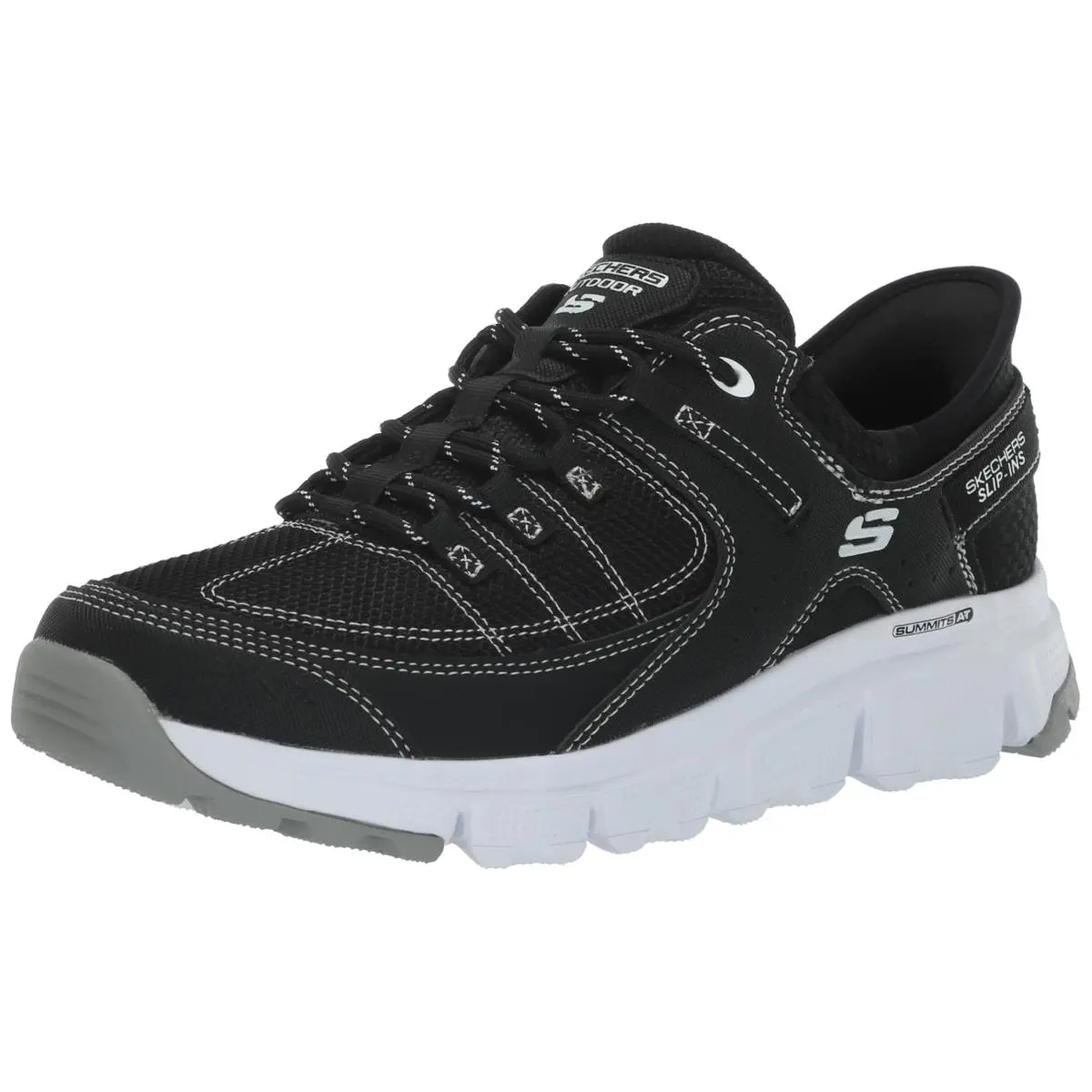 Skechers Hands Free Slip-ins Summits at Black/white 7.5W - gypk grey pink