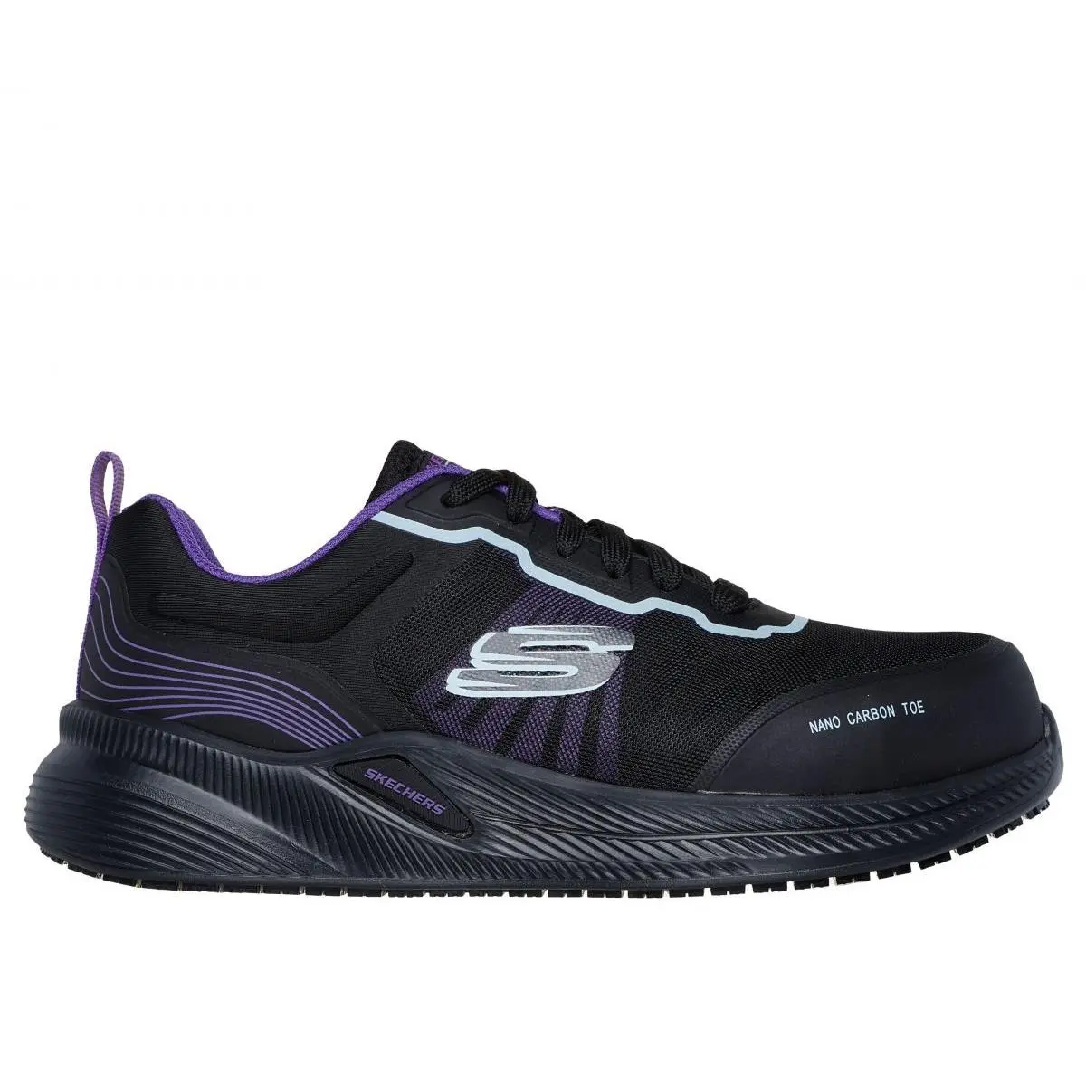 Skechers Work Women`s Carbix - Niyla Composite Toe Work Shoe Black/purple - 1081