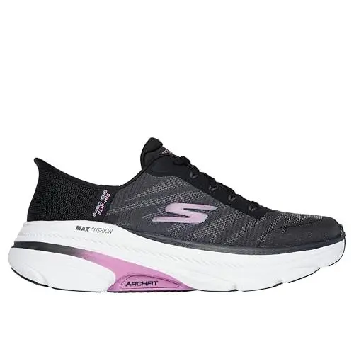 Skechers shoes - 128946 - 128946 - black lavender 8