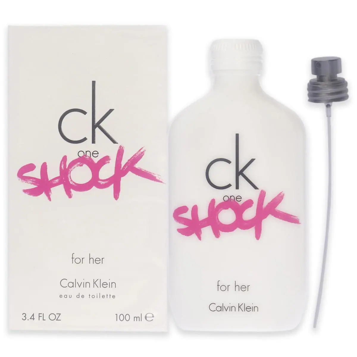 Calvin Klein One Shock For Her Eau De Toilette Spray For Women 3.4 Ounce