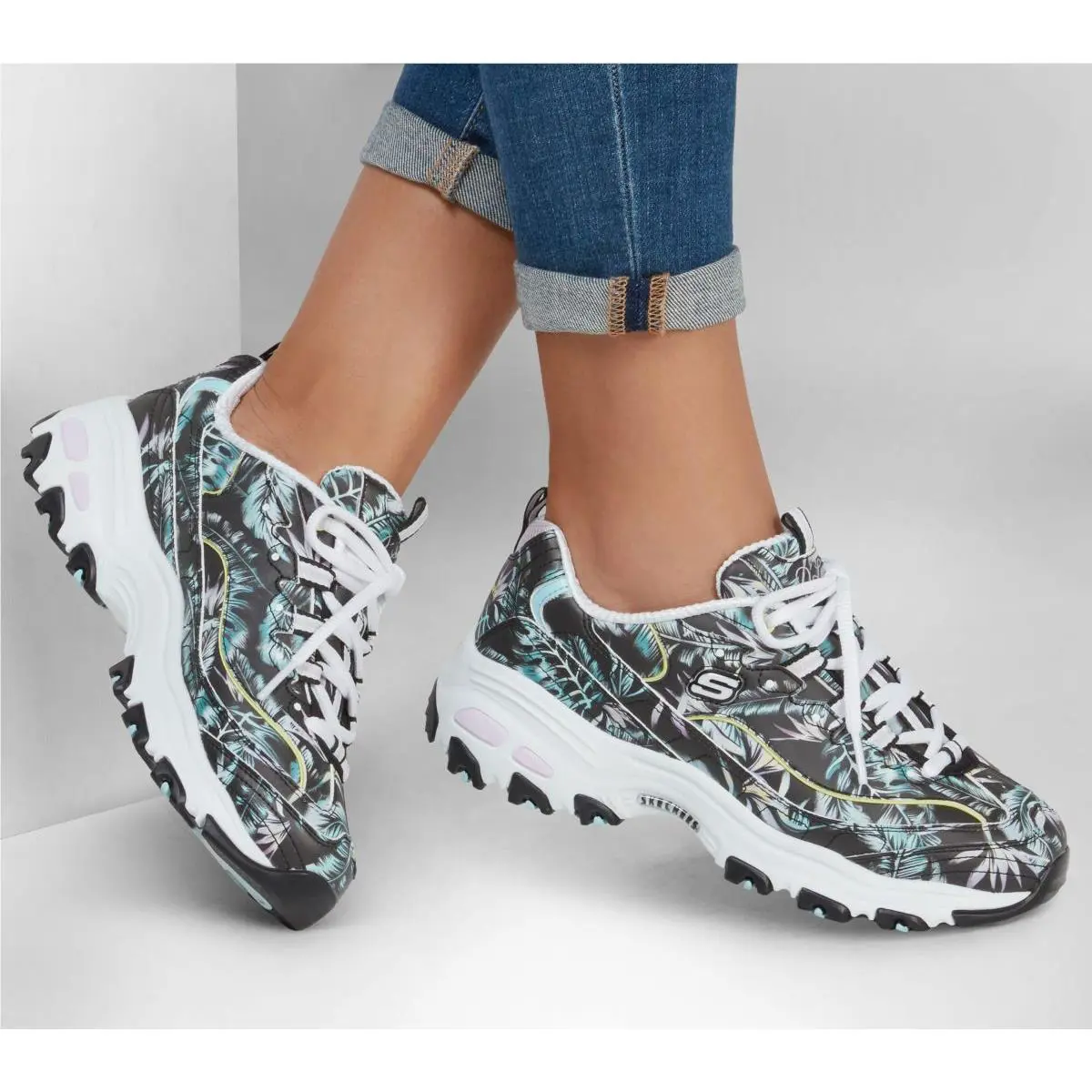 Skechers shoes - BLACK/MULTI 2