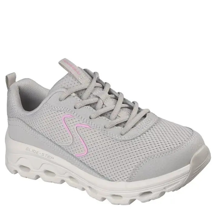 Skechers Womens Glide-step Sole Running Shoe Sneaker - Gray