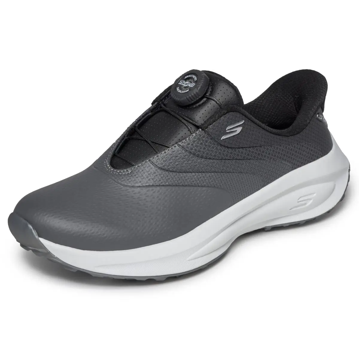 Skechers Golf Women`s Flow Slip-in Spikeless Waterproof Shoes Sneaker - black twist fit