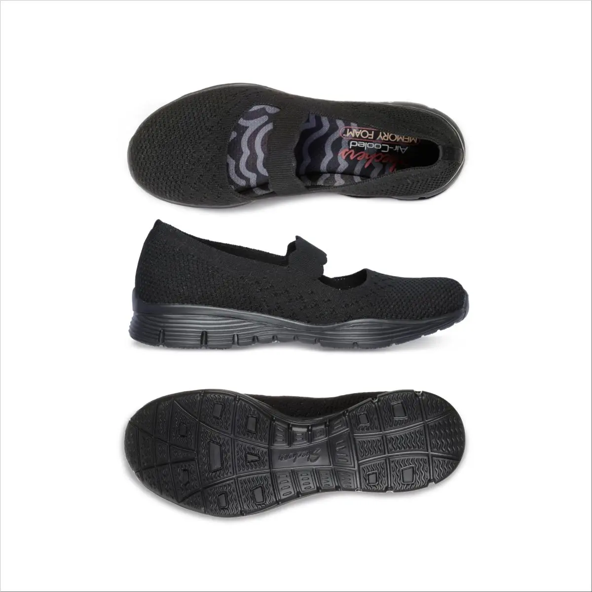 Skechers shoes - 49622 - 49622-7-8 US - black black 4