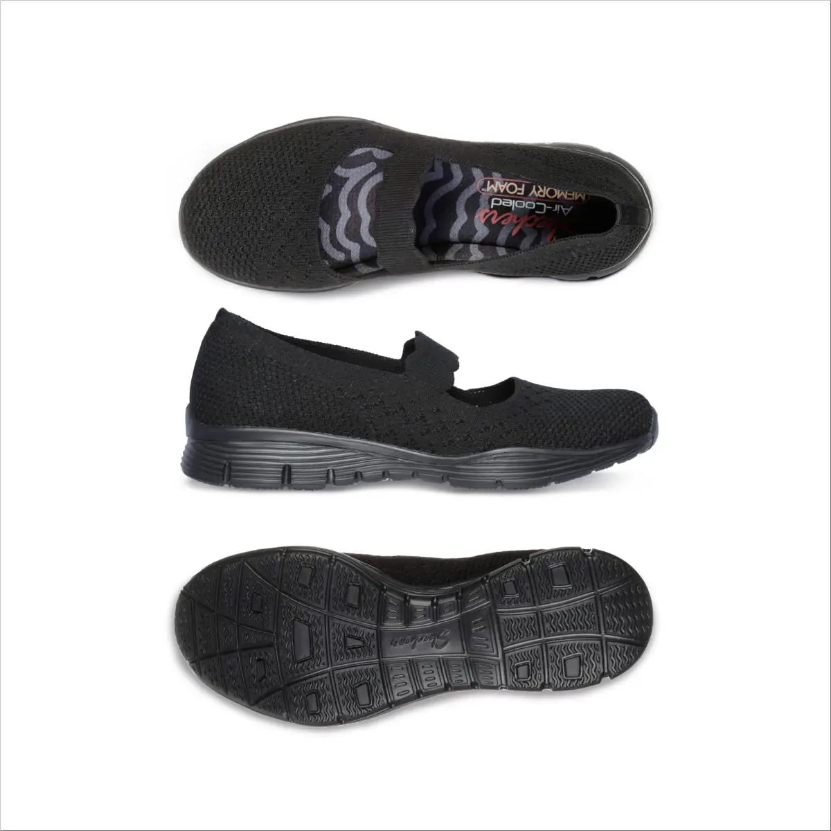 Skechers shoes - 49622 - 49622-7-8 US - black black 18