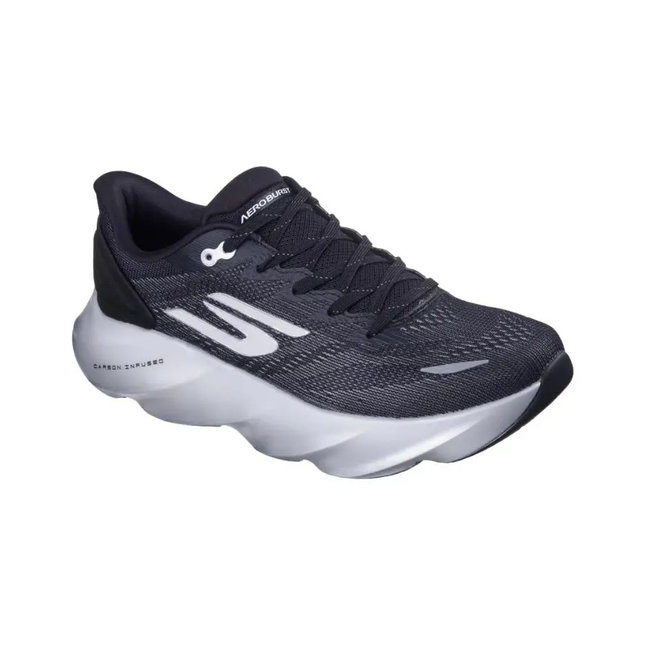 Mens Skechers Skx Aero Burst Slip Ins Sneaker - Black/white Size 8 M - Black