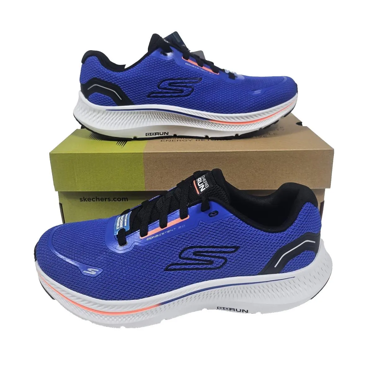 Skechers Men`s Go Run Consistent 2.0 Shoes 11.5 Blue Running 220879/BLU Sneakers