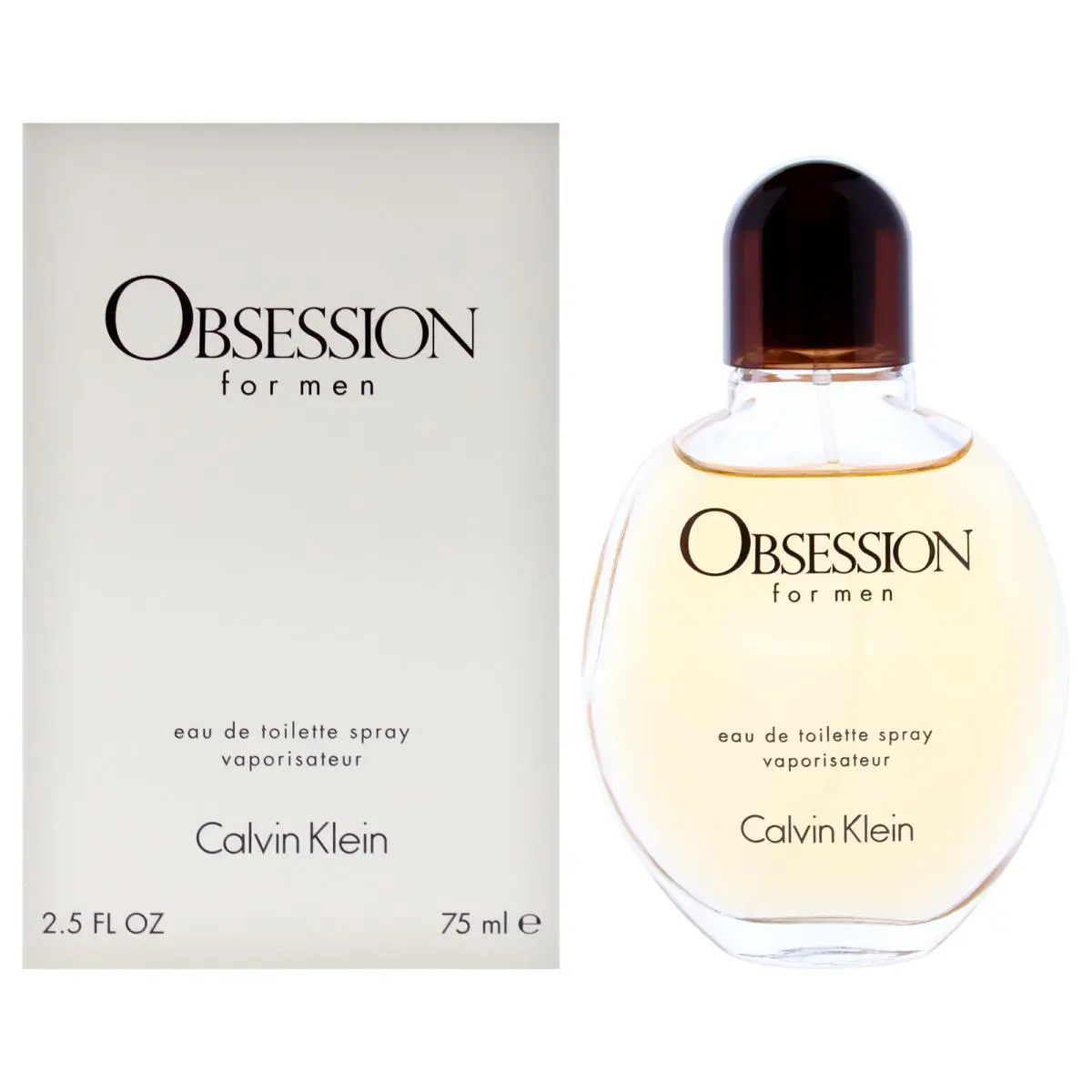 2 Pack Obsession by Calvin Klein For Men - 2.5 oz Edt Spray