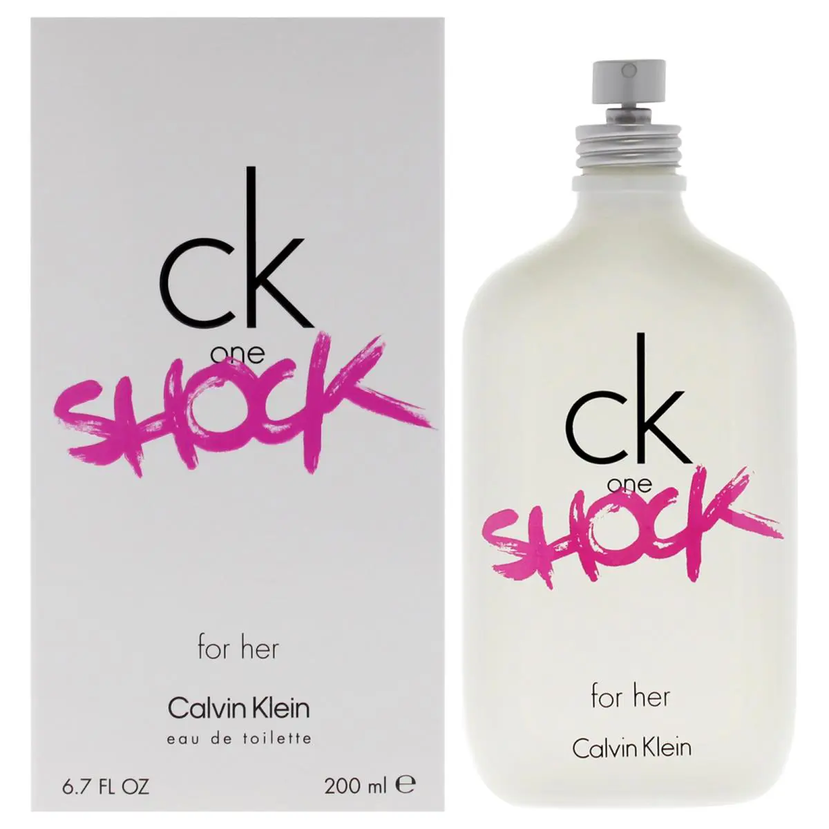 2 Pack CK One Shock For Her by Calvin Klein For Women - 6.7 oz Edt Spray
