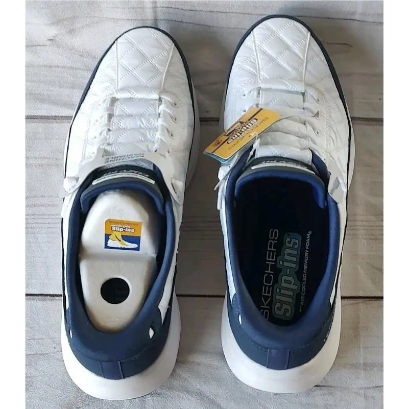 Skechers shoes - SKECHERS Slip-Ins Cozy Fit - Cozy Fit - 232619 WNV - White, Navy 7