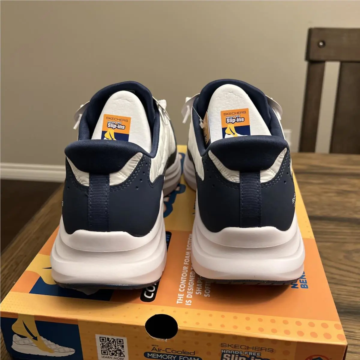 Skechers shoes - SKECHERS Slip-Ins Cozy Fit - Cozy Fit - 232619 WNV - White, Navy 2