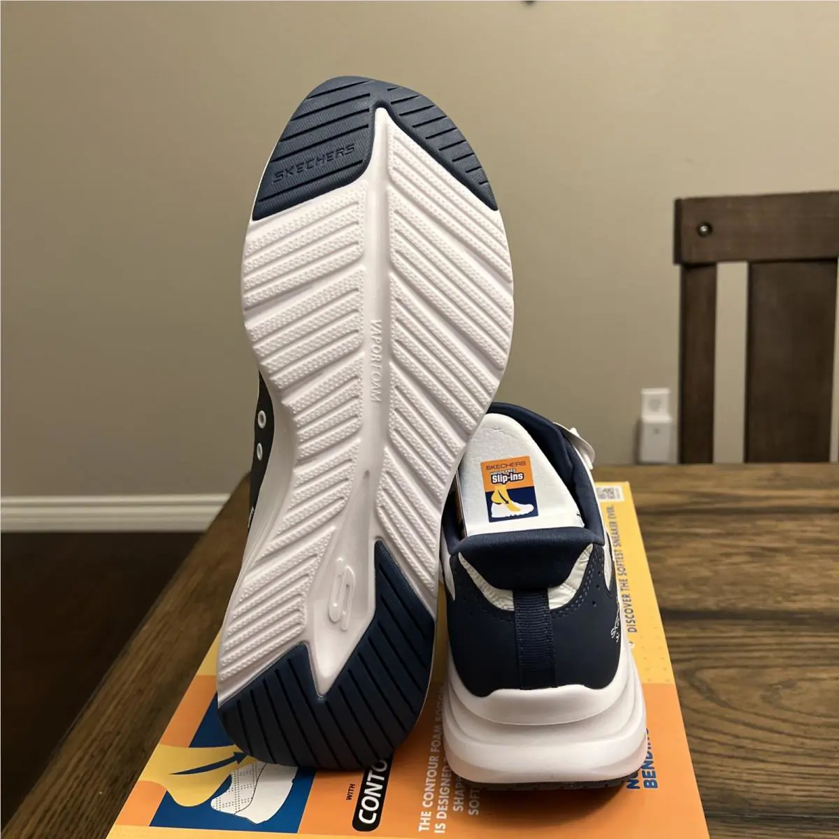 Skechers shoes - SKECHERS Slip-Ins Cozy Fit - Cozy Fit - 232619 WNV - White, Navy 3