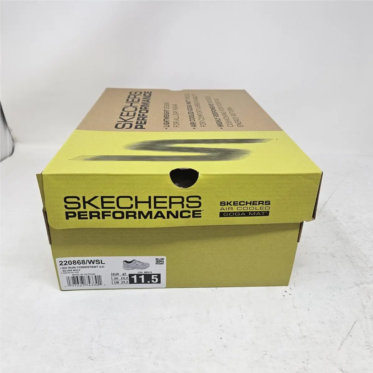 Skechers shoes - Skechers Go Run Consistent 2.0 - 220868/WSL - White / Silver (UPC: 197627743301) 4