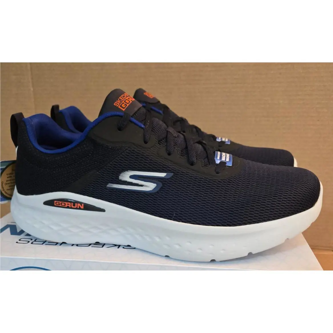 Skechers shoes - Skechers Go Run Lite-Quick Stride - 220893/NVOR - Navy/Orange (UPC: 196642835596) 1