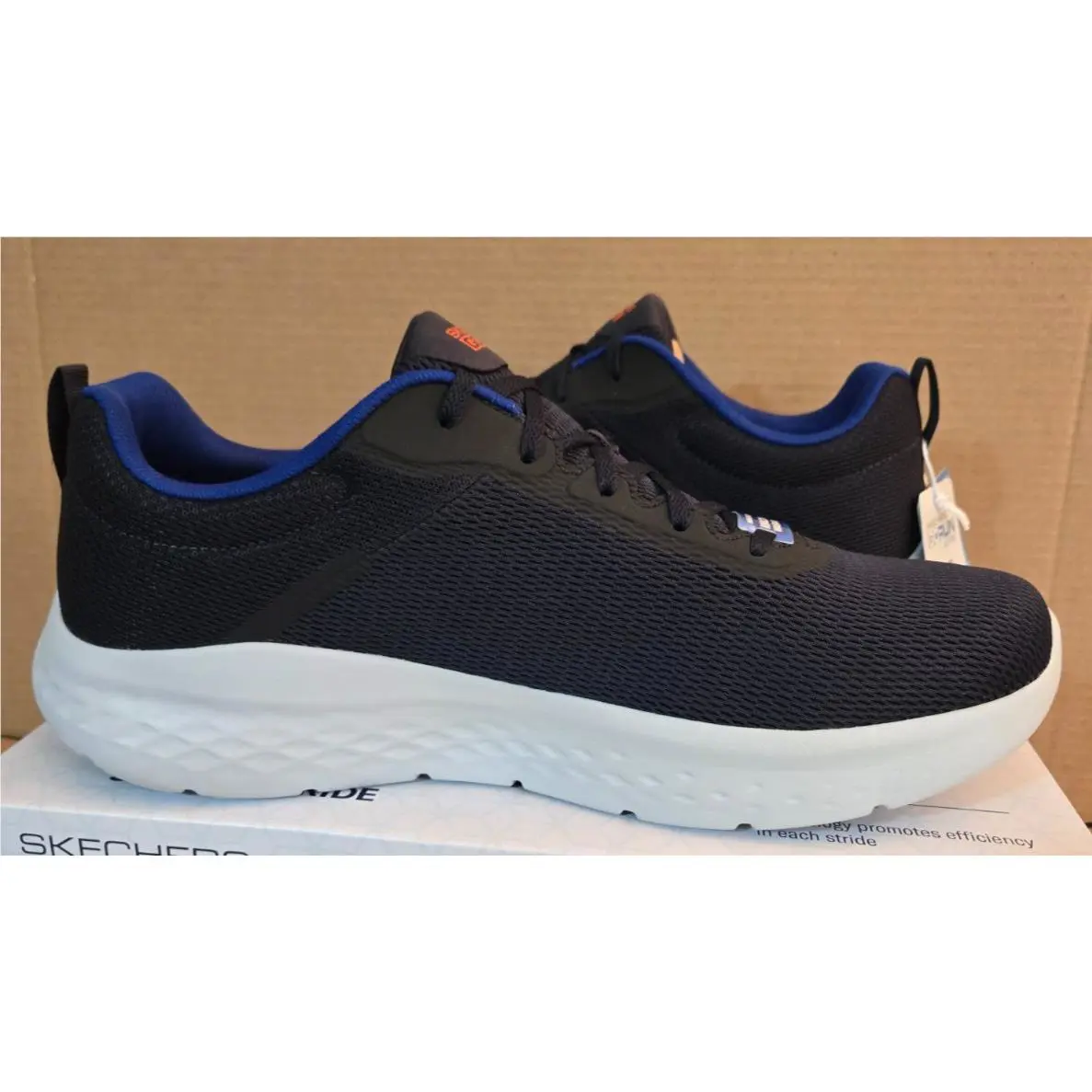 Skechers shoes - Skechers Go Run Lite-Quick Stride - 220893/NVOR - Navy/Orange (UPC: 196642835596) 5