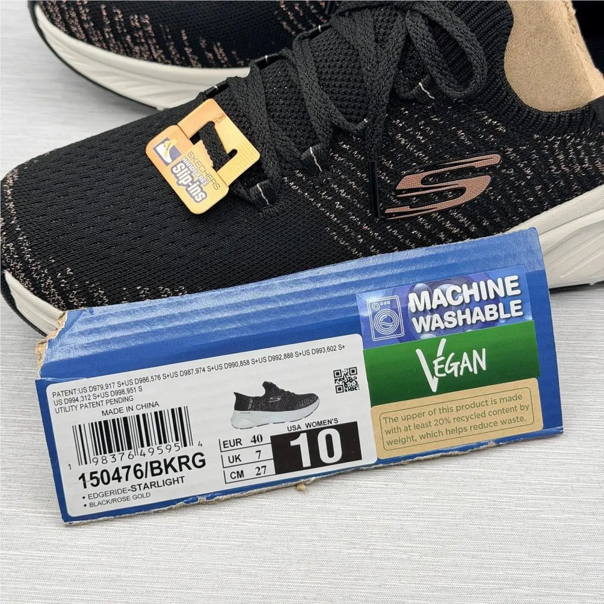 Skechers shoes - KECHERS Edgeride Starlight - KECHERS Edgeride Starlight - 150476 - Black 6