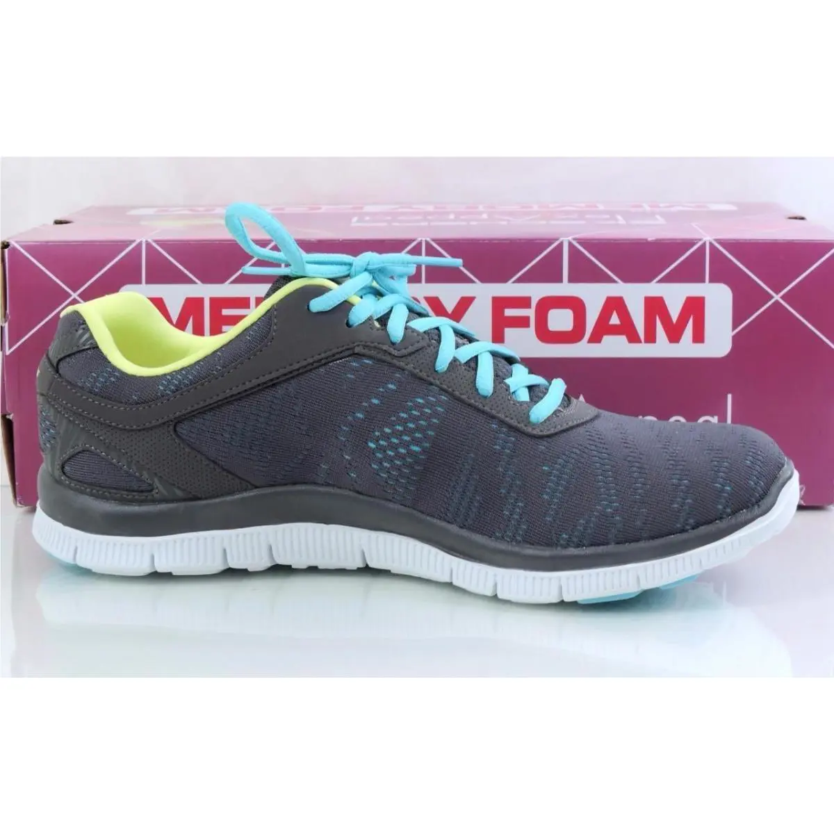 Skechers shoes - Skechers Flex Appeal First Glance Memory Foam - Gray (UPC: 888222285784) 2