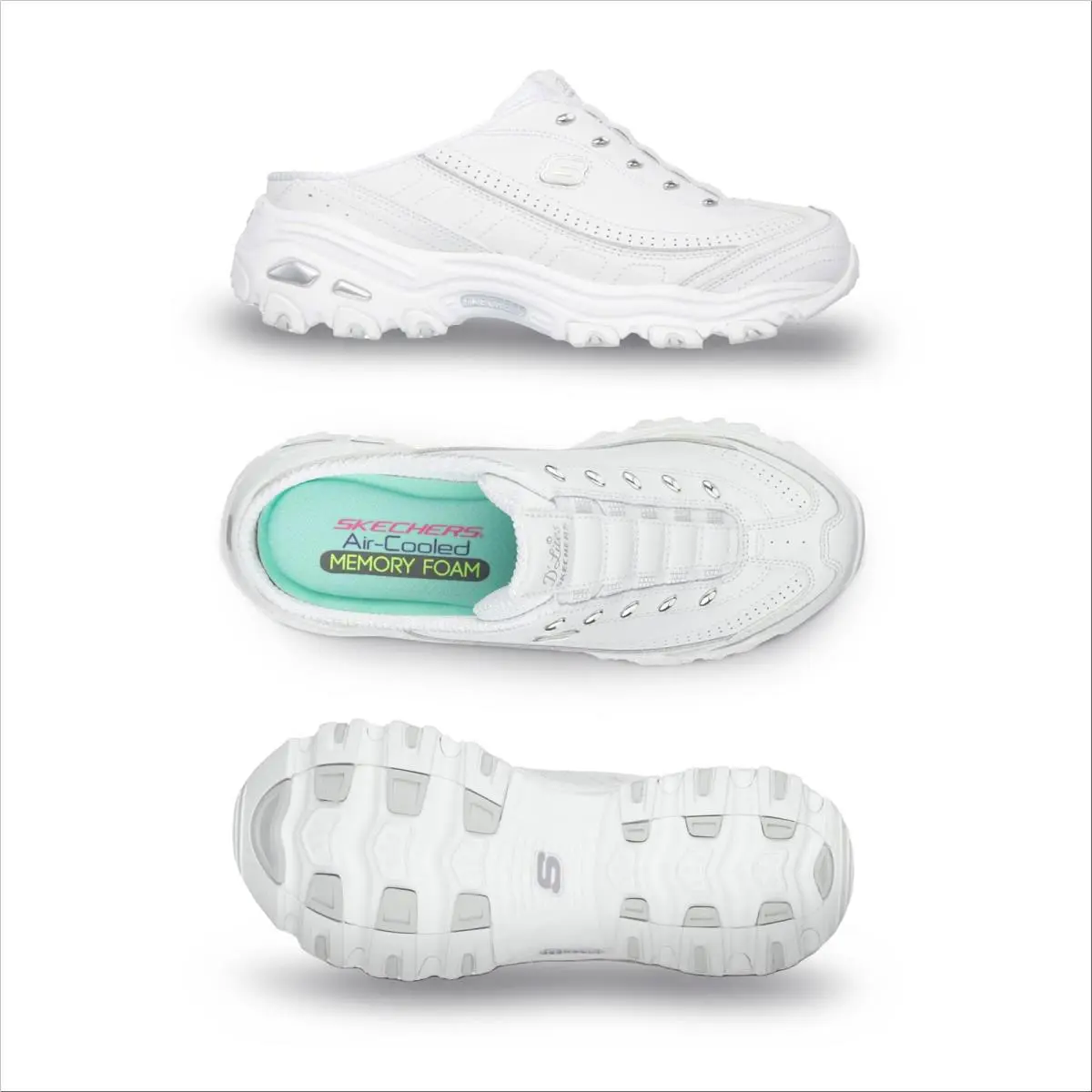 Skechers shoes - 11933W - 11933W - White/Silver (UPC: 889110603758) 1