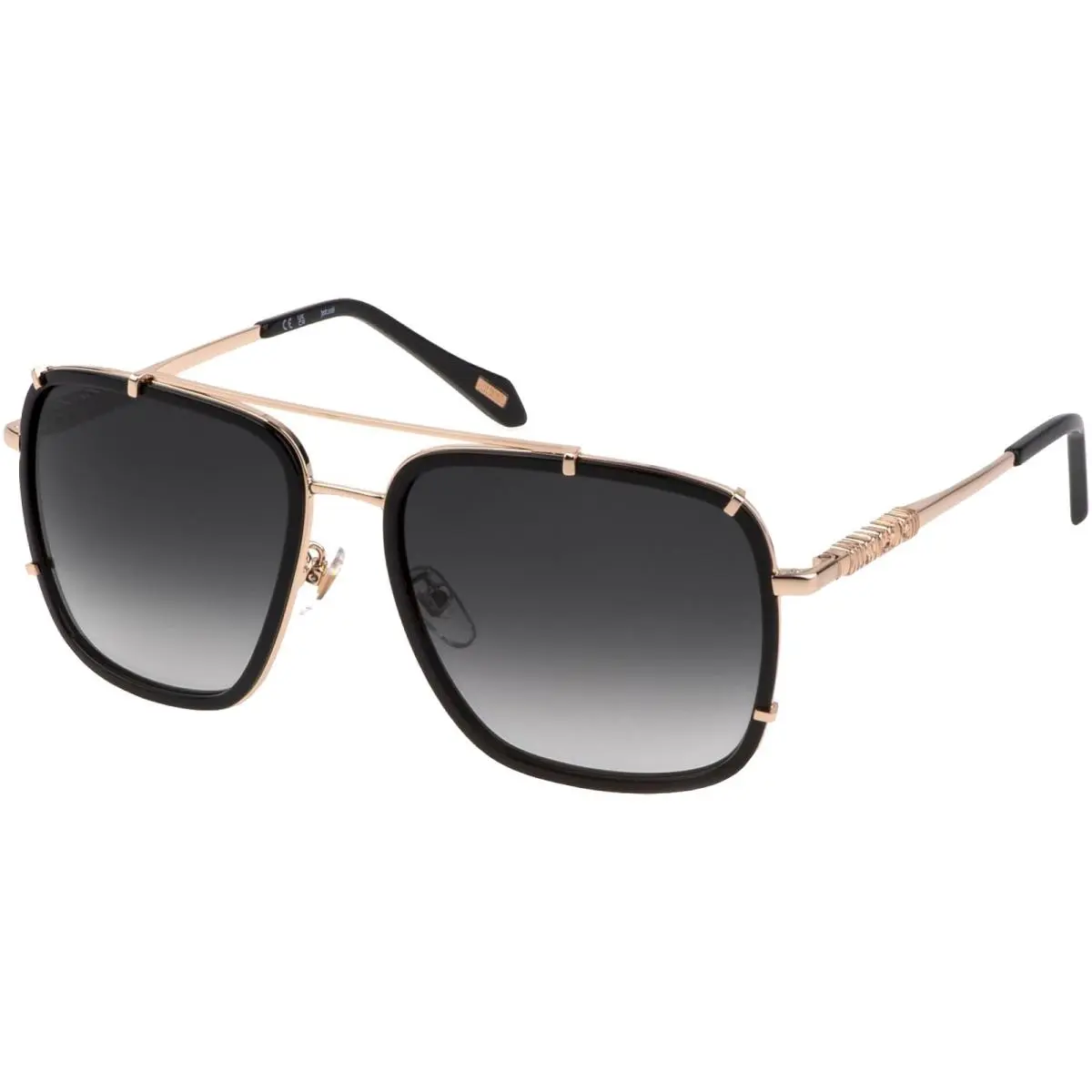 Just Cavalli Black Navigator Sunglasses w/ Gradient Lens - SJC030V580700
