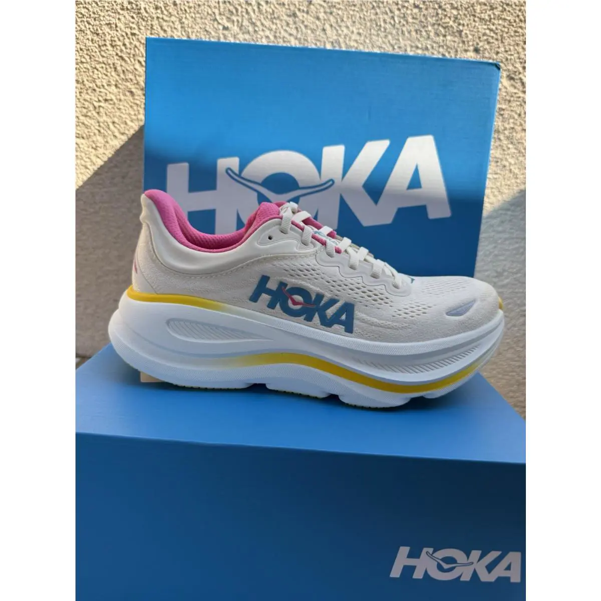 Hoka shoes - Hoka One One HOKA Bondi 9 - 1162012-ALBST - alabaster 4