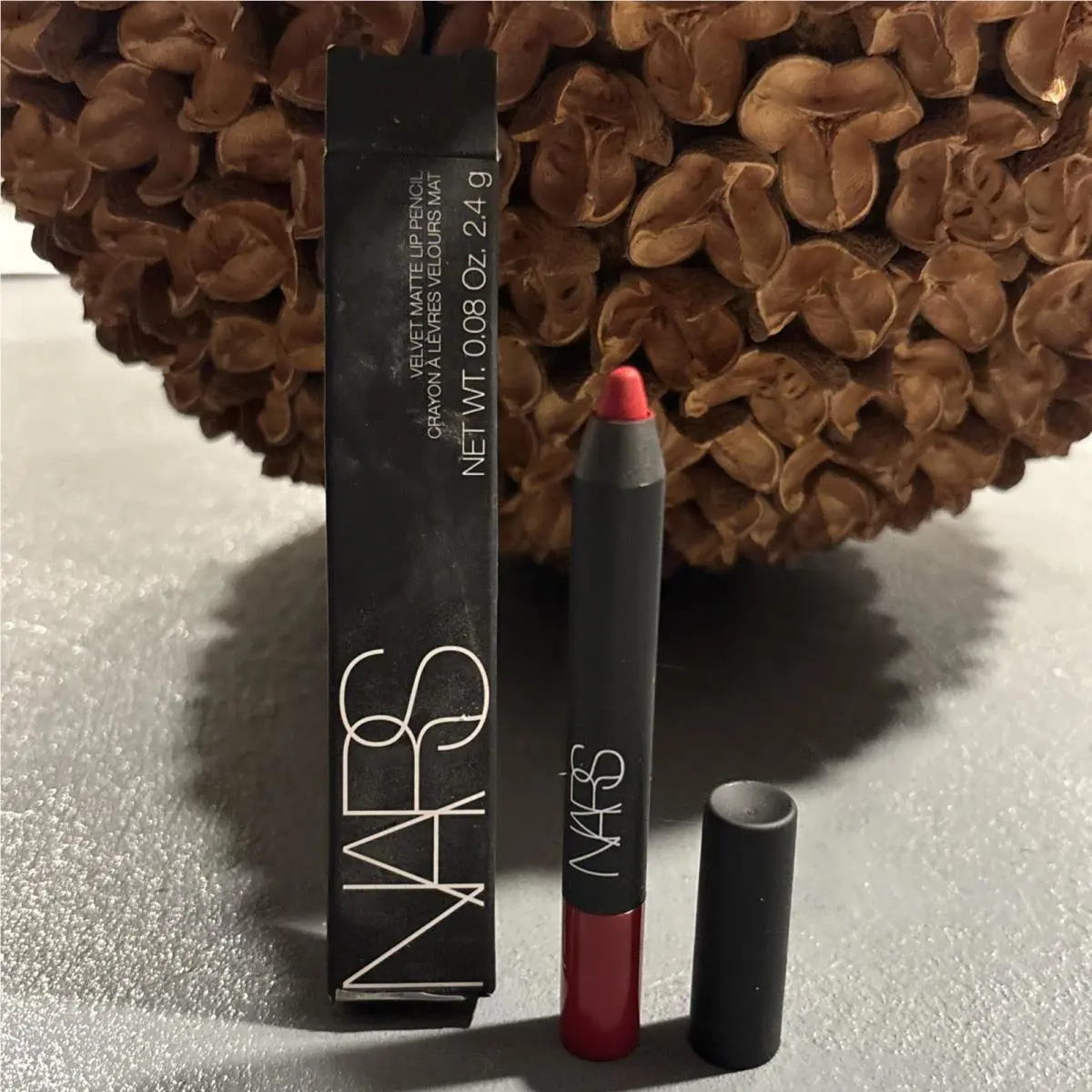 Nars Velvet Matte Lip Pencil Mysterious Red 2477 Slightly Blemished See Photos
