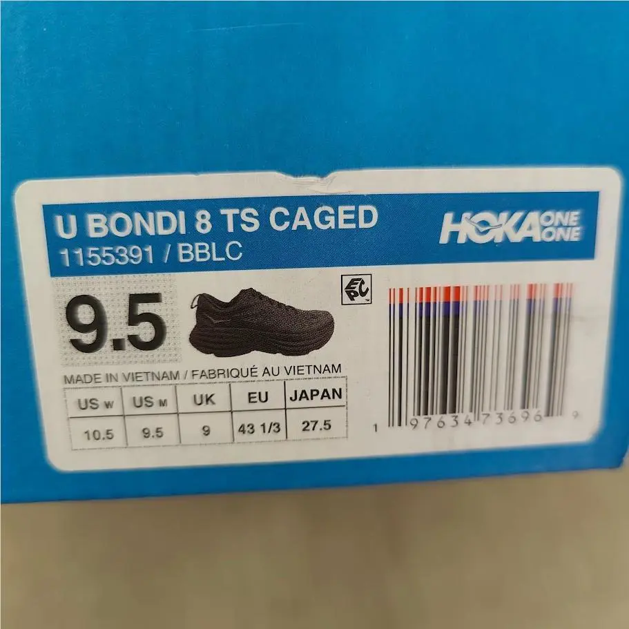 Hoka shoes - Hoka One Bondi 8 TS Caged - 1155391-BBLC - Black (UPC: 197634737027) 5