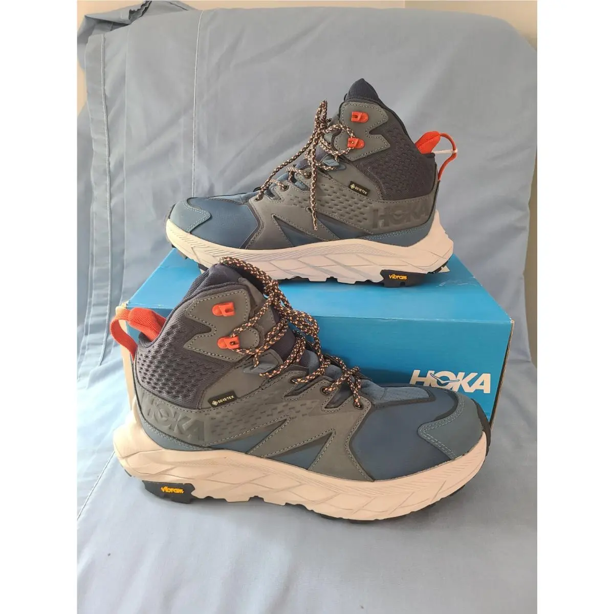 Hoka One One W Anacapa Mid Gtx 10B Teal Hiking Shoe 1119372