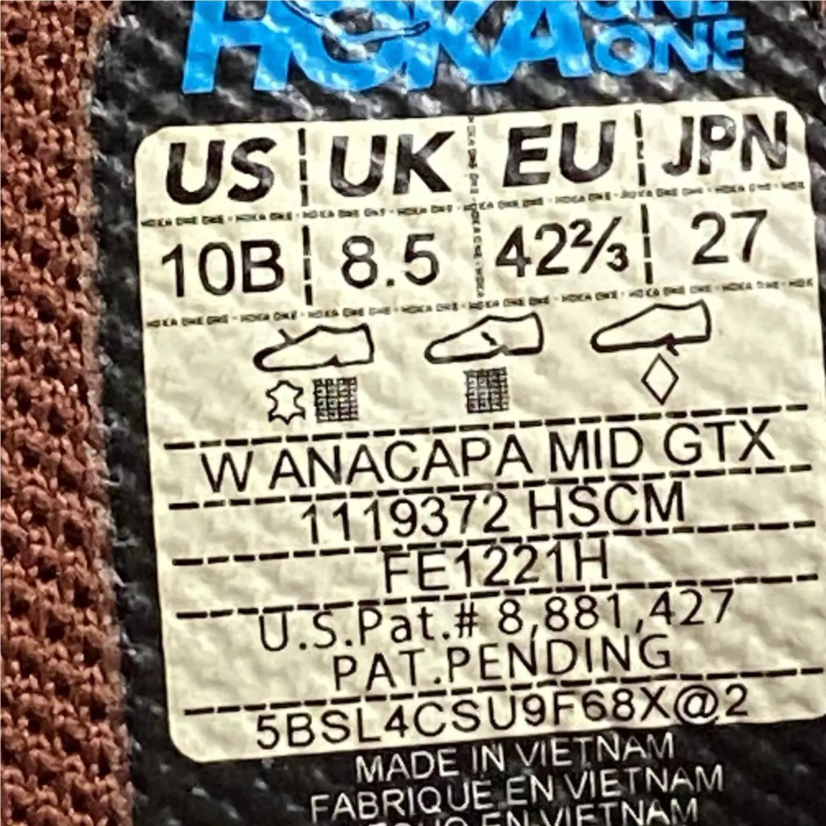 Hoka shoes - Hoka One One Anacapa - One One Anacapa - 1119372 - Brown (UPC: 192410080847) 10
