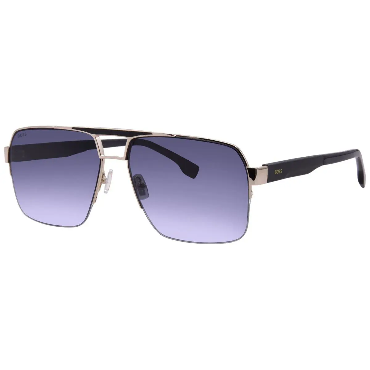 Hugo Boss 1767/S J5G/9O Sunglasses Men`s Gold/dark Grey Gradient Pilot 60mm