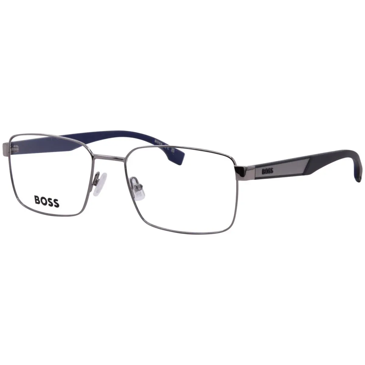 Hugo Boss 1769 6LB Eyeglasses Men`s Ruthenium Full Rim Rectangle Shape 56mm