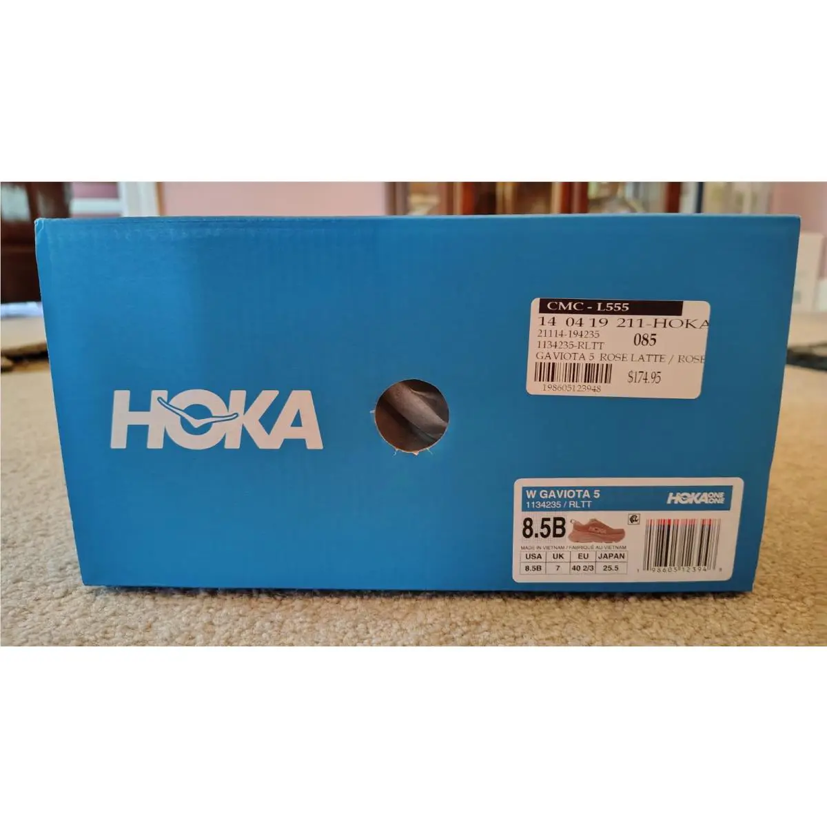 Hoka shoes - Hoka One One Gaviota 5 - Rose Latte 9