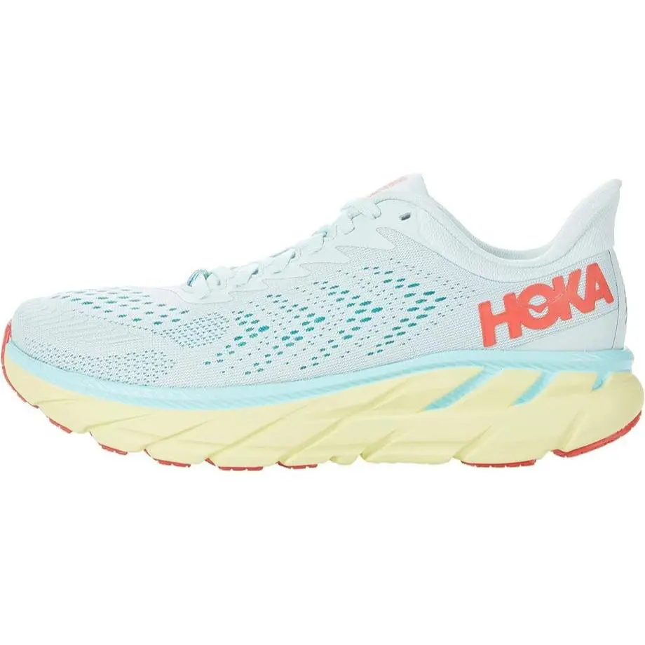 Hoka shoes - Hoka One One Clifton - One One Clifton - Morning Mist / Hot Coral 0