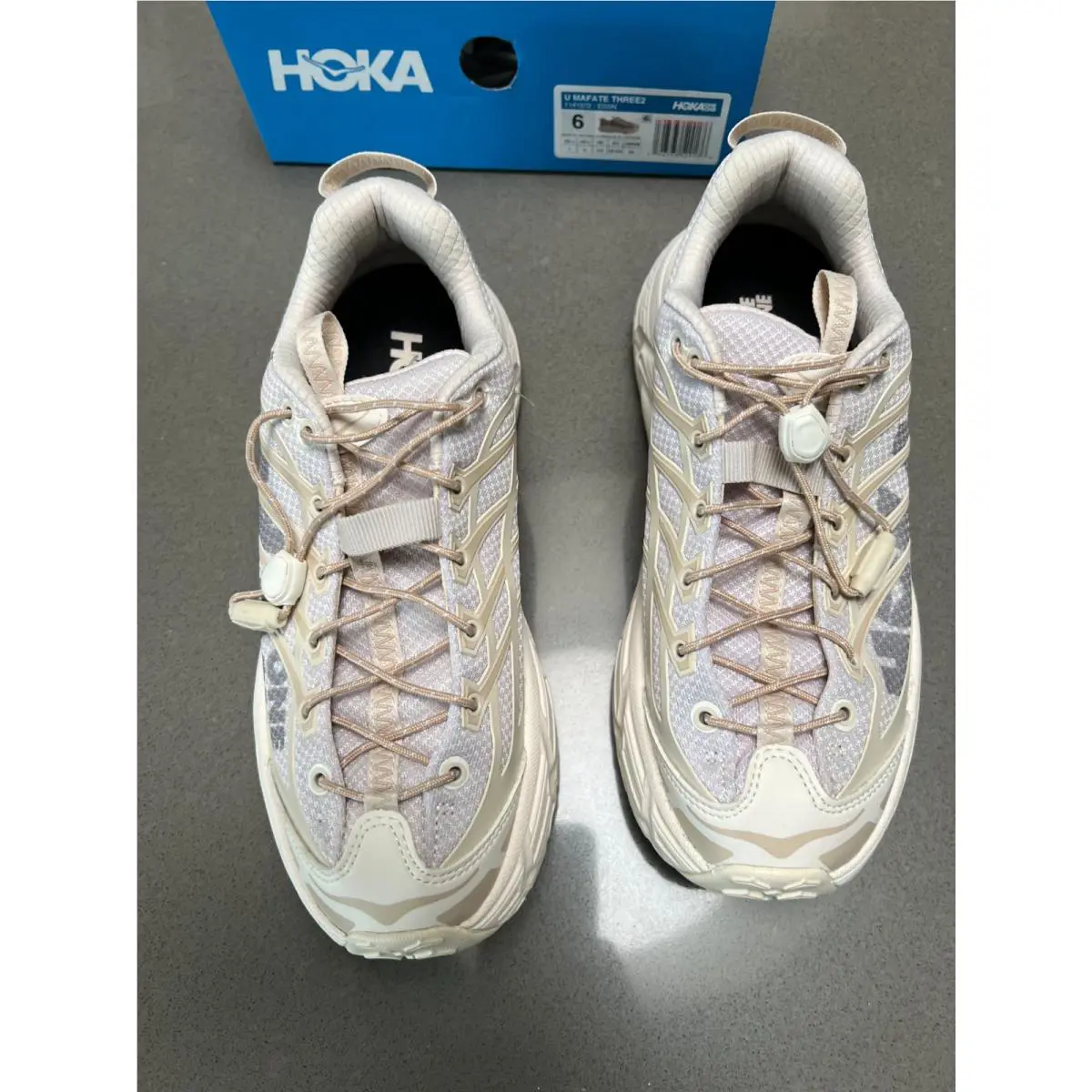 Hoka shoes - Hoka One One HOKA Mafate Three2 - 1141572-ESSN - Ivory (UPC: 196565529176) 2
