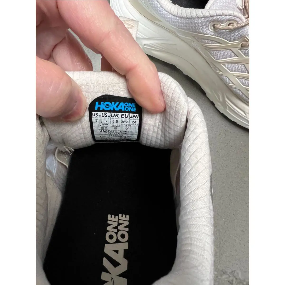 Hoka shoes - Hoka One One HOKA Mafate Three2 - 1141572-ESSN - Ivory (UPC: 196565529176) 7