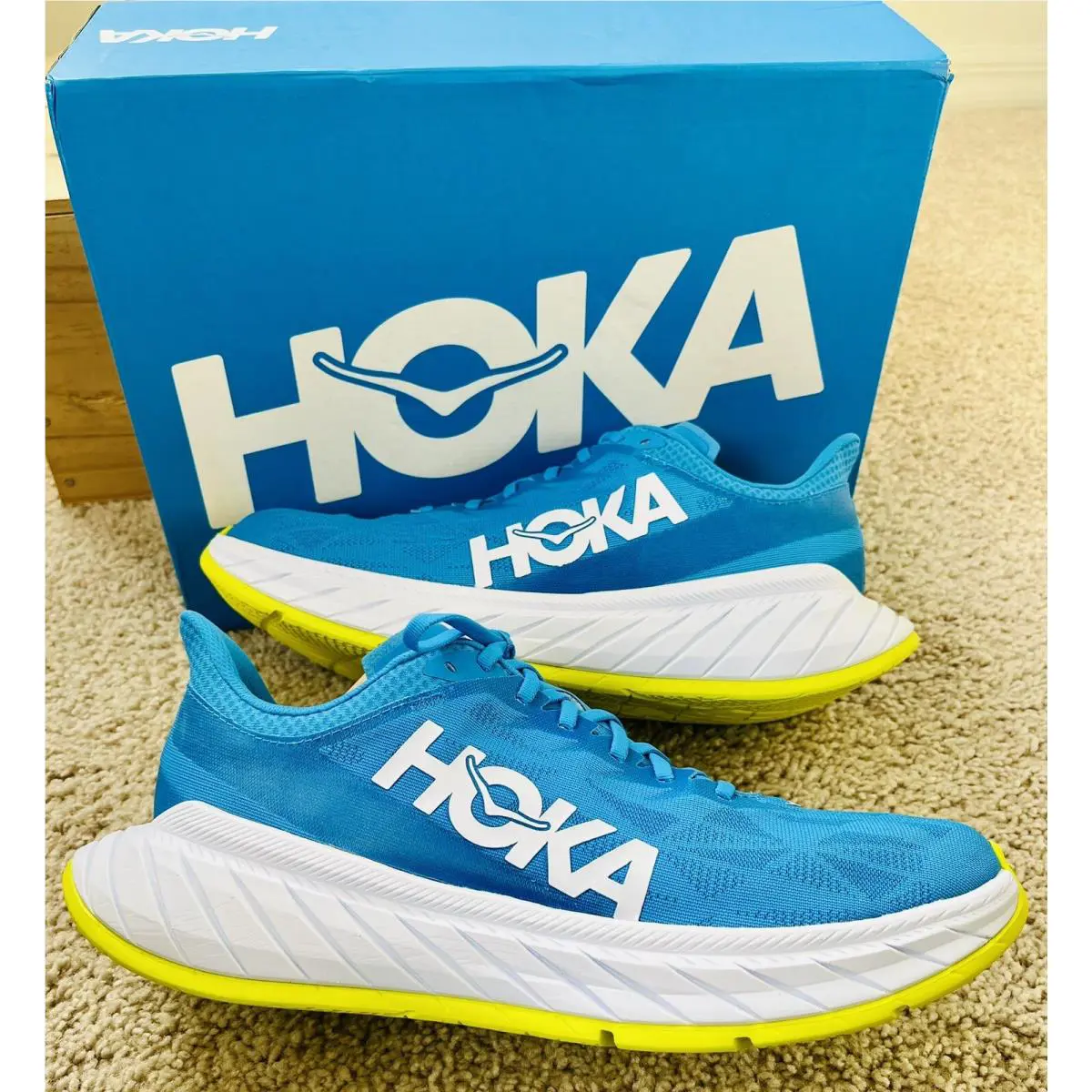 Hoka shoes - Hoka One One CARBON X2 - 1113526/DBCTR - Blue (UPC: 0194715339743) 0